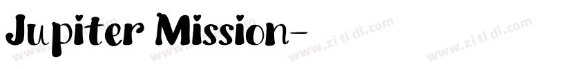 Jupiter Mission字体转换